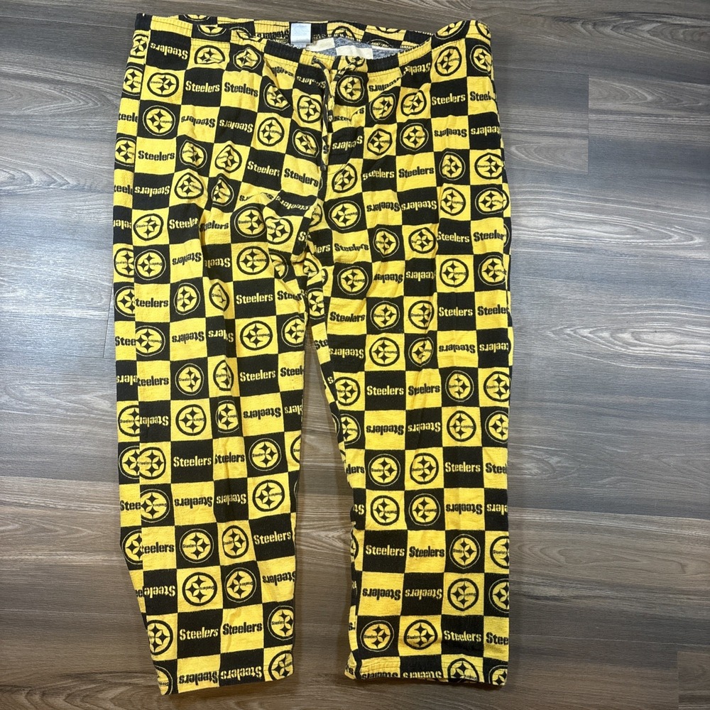 Pittsburgh Steelers NFL Team Apparel Checker Board‎ Pajamas Men's Size XL